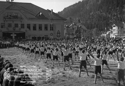 Nastop ob praznovanju 40 letnice Krekovega doma na Jesenicah leta 1936 - F 1936 4 4 012