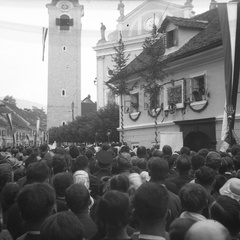 Odkritje spominske plošče generalu Maistru leta 1938 v Kamniku - F_1938_2_43_006