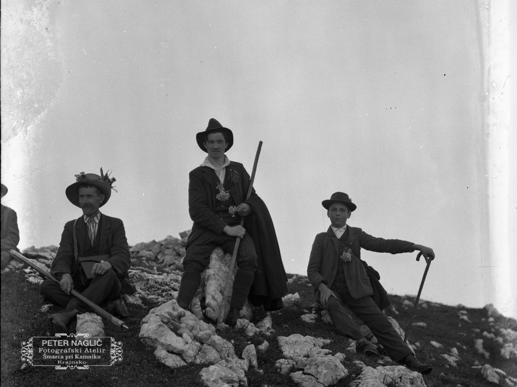 Peter Naglič na vrhu Krvavca leta 1913 - naglic870