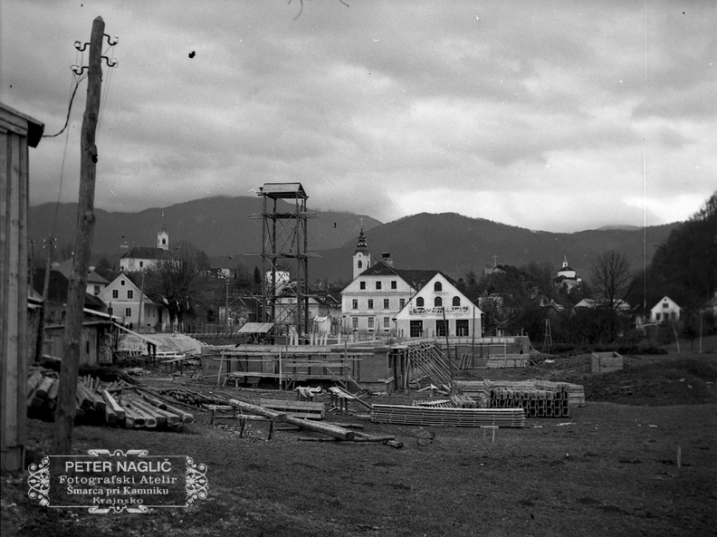 Pričetek gradnje osnovne šole Toma Brejca leta 1940 - F_1940_1_21_002 
