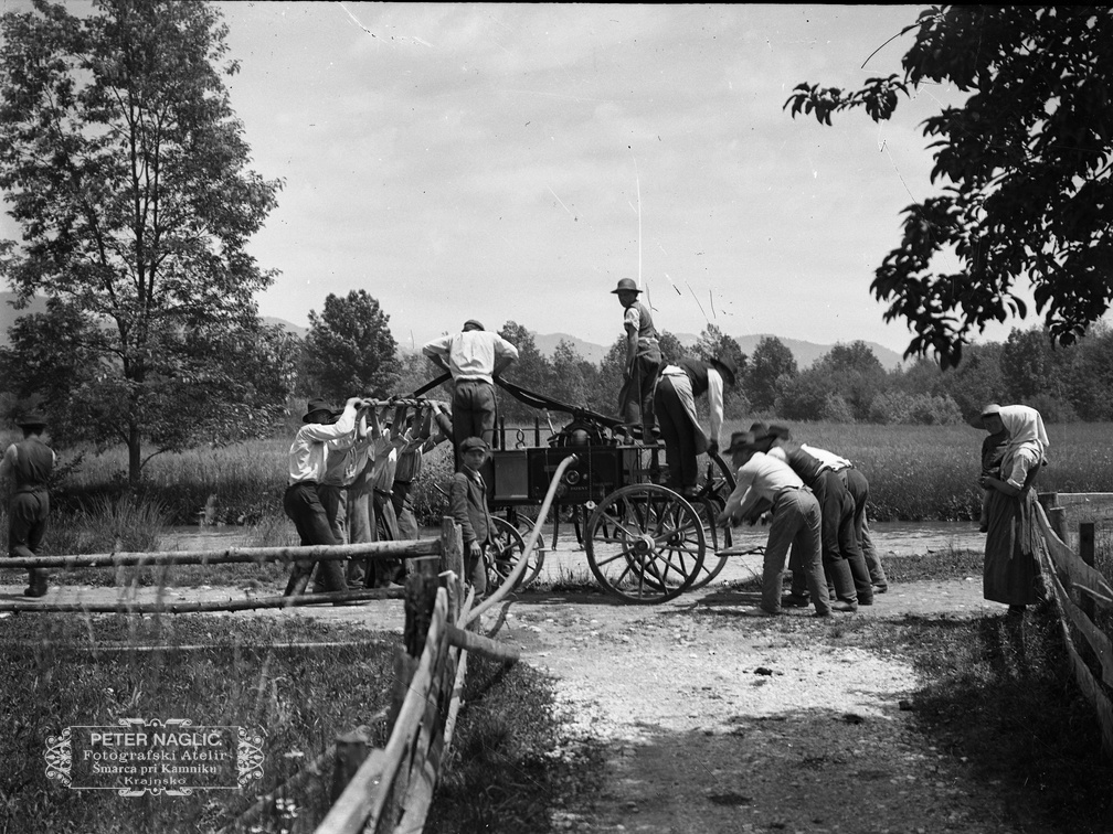 Požar pri Bidru v Šmarci leta 1912 - naglic483 
