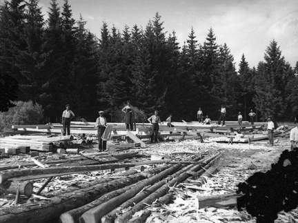 Izdelava ostrešja na Ponikvah leta 1933 - F 1933 3 10 001