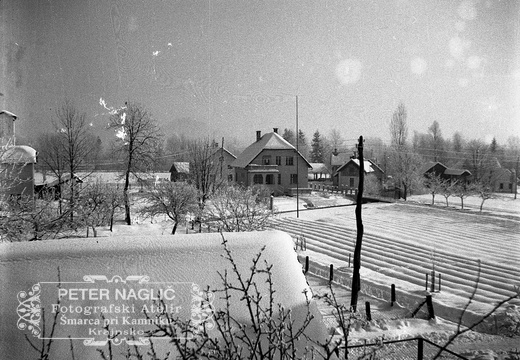 Hiša Karla Nagliča v zimi leta 1934 - F 1934 1 5 004