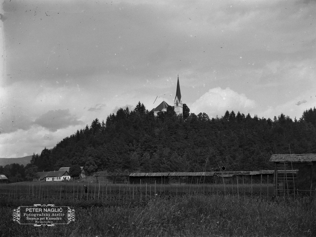Pogled na Homški hrib z jugozahoda, leta 1930 - Naglic RA 659
