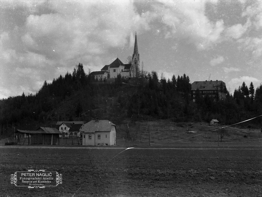 Pogled na Homški hrib z zahoda, leta 1930 - Naglic RA 660