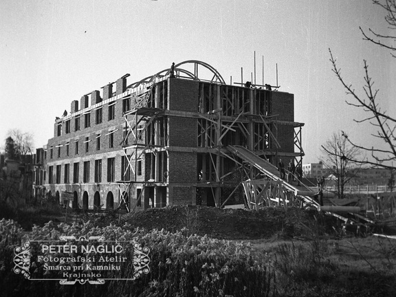 Gradnja Baragovega semenišča leta 1939 - F 1938 2 47 009