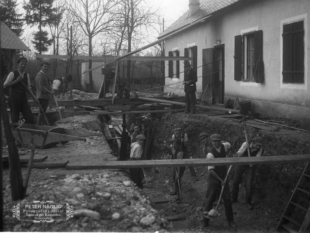 Izkop za turbinsko hišo novembra 1926 - Naglic006