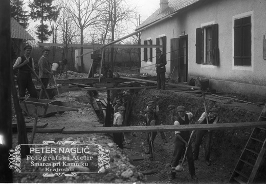 Izkop za turbinsko hišo novembra 1926 - Naglic006