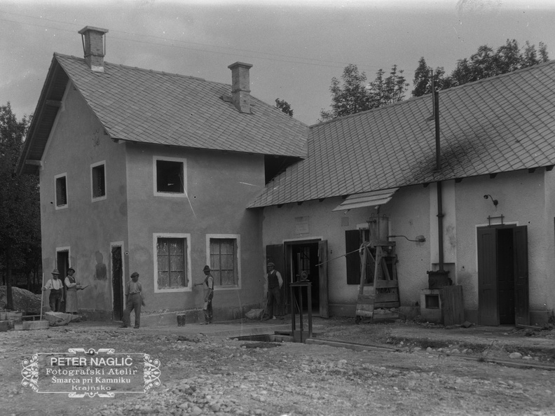 Izgradnja turbinske hiše leta 1927 - Naglic010