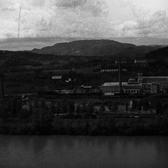 Litija, levo Šmelc, desno predilnica - F 1933 2 10 002