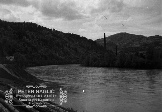 Litija, reka Sava,  desno Podkraj, levo Šmelc - F 1933 2 10 005