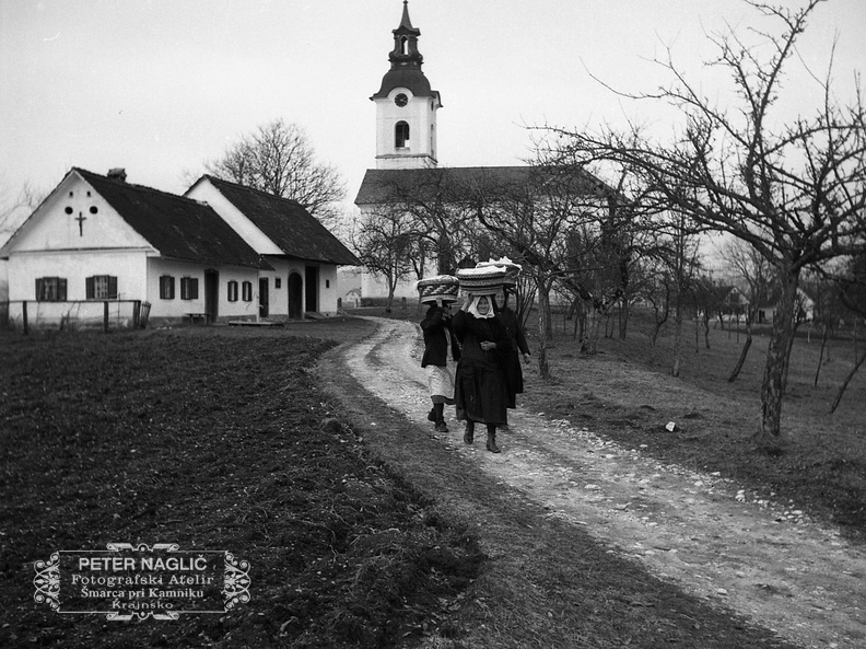 Od blagoslova jedi na Veliko soboto, Šmarca leta 1940 - F 1940 1 4 010