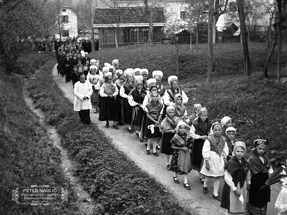 Procesija Marije pomagaj v Šentvidu pri Lukovici - F 1940 1 7 008