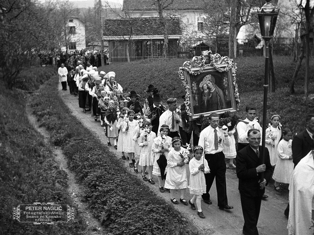 Procesija Marije pomagaj v Šentvidu pri Lukovici - F 1940 1 7 009