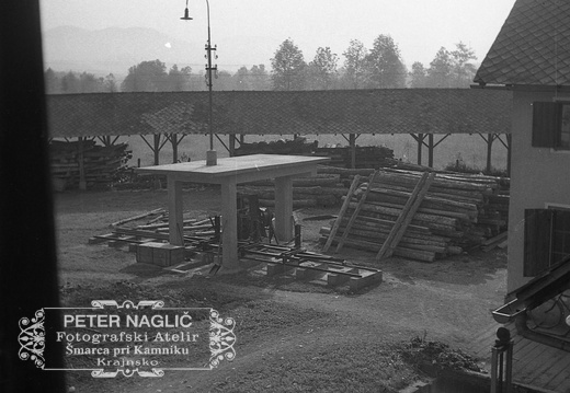 Bočni jarmenik za razrez hlodovine v Nagličevi tovarni leta 1940 - F 1940 1 8 002