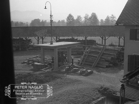Bočni jarmenik za razrez hlodovine v Nagličevi tovarni leta 1940 - F 1940 1 8 002