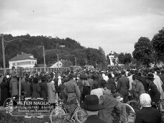 Rakovnik, procesija Marije pomočnice kristjanov leta 1940 - F 1940 1 8 008