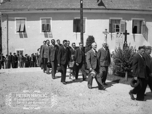 Jubilejna sveta maša Antona Mrkuna ob 40 letnici v Dobrem polju leta 1940 - F 1940 1 9 016