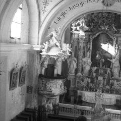 Notranjost cerkve sv. Marjete na Golem leta 1940 - F 1940 1 13 004