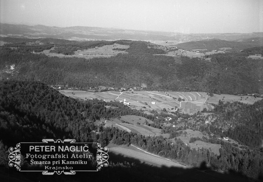 Pogled z Golega proti Želimljam leta 1940 - F 1940 1 13 007