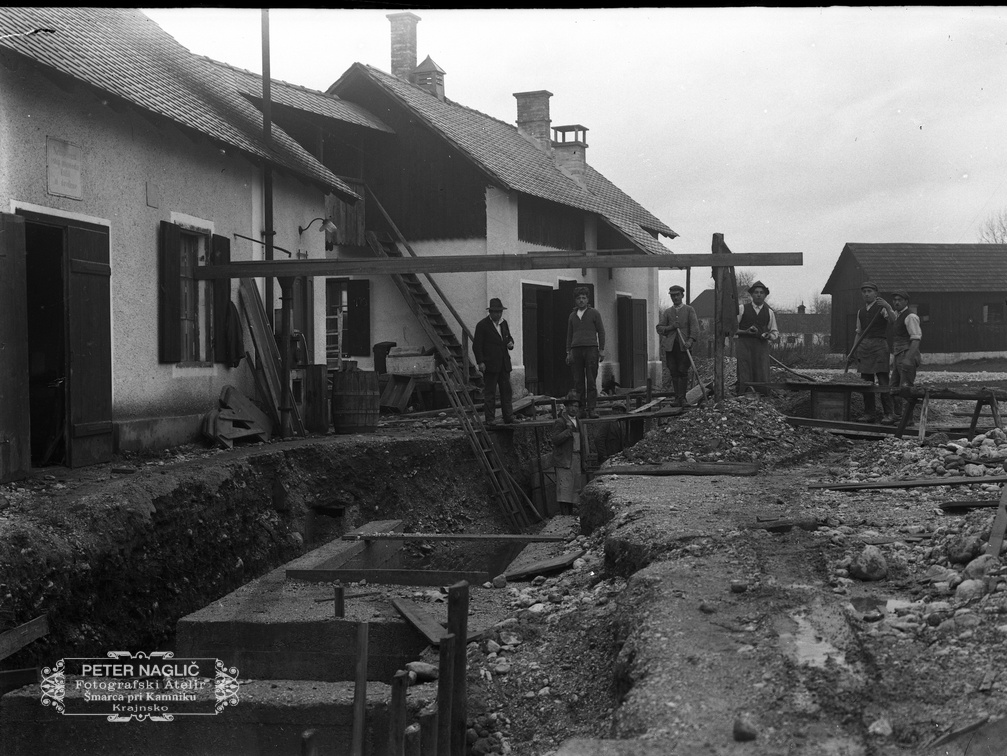 Kopanje za turbino in cementiranje, 1926 - Naglic057