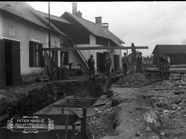 Kopanje za turbino in cementiranje, 1926 - Naglic057