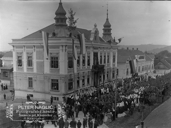 Domžale, blagoslov prosvetnega doma 28. avgusta 1910 - Naglic sn1