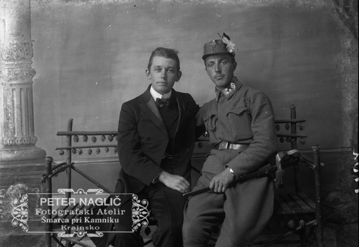 Karel Naglič in Albin Peterlin v Nagličevem ateljeju - Naglic1132