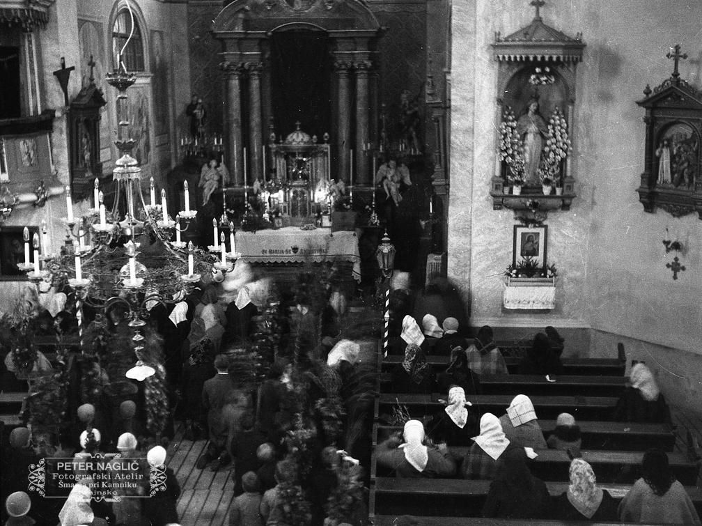 Bogoslužje na Cvetno nedeljo na Homcu leta 1932 - F 1932 4 3 013