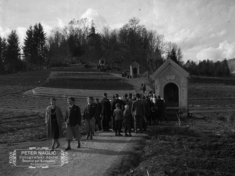 Obisk Kalvarije v postnem času, Kamnik 19.3.1933 - F 1933 1 4 009