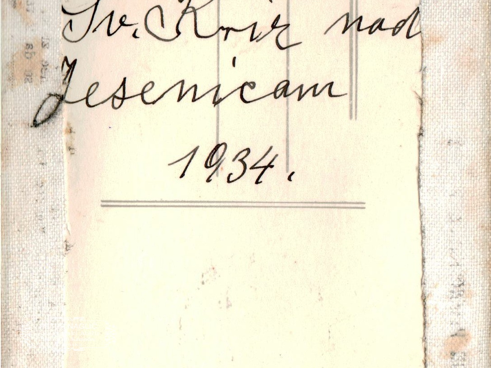 Izlet na Golico leta 1934 - F 1934 1 1 012 hrbtna stran
