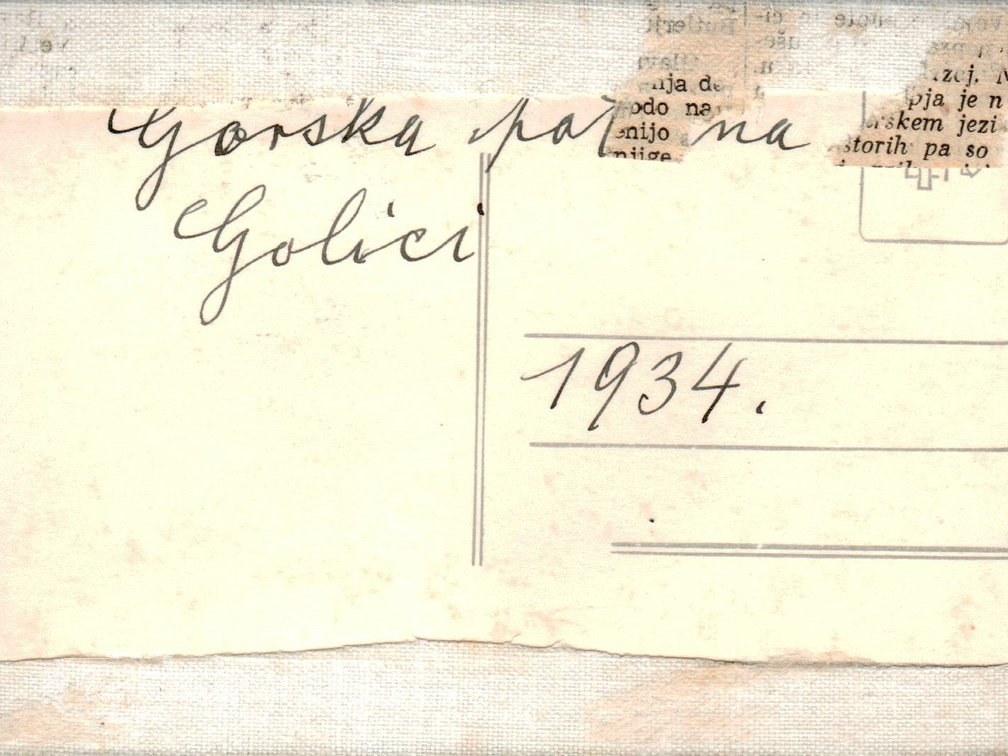 Izlet na Golico leta 1934 - F 1934 1 2 003 hrbtna stran